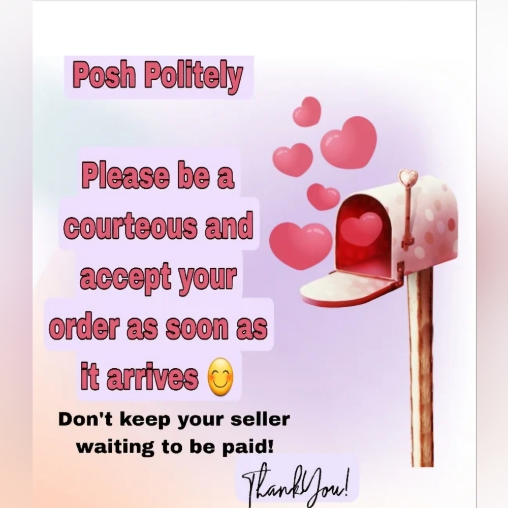 Posh Polite Reminder Sign To Accept Your Order